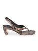 POEVE Sandals DDE56 SAND Piton Print