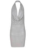 TWENTY FOURHAITCH Dresses A0127-KUTA SILVER Silver